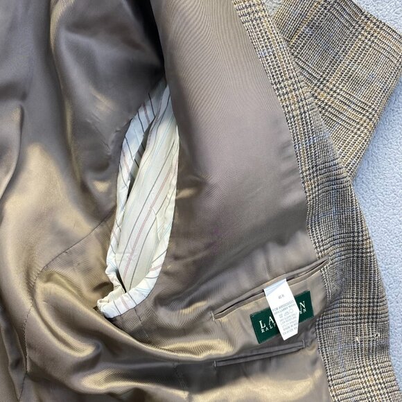Lauren Ralph Lauren Mens Blazer Jacket Size 40R 100% Wool,Linen,Dry Clean - Picture 9 of 14